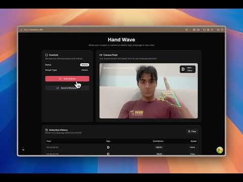 Demo: Hand Wave with Meta AI Glasses