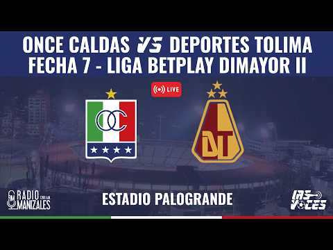 EN VIVO: ONCE CALDAS VS DEPORTES TOLIMA | FECHA 7 | LIGA BETPLAY DIMAYOR | VÍVELO CON LOS NÚMERO UNO