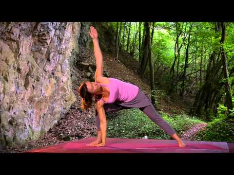 Yogaist.de – Parivritta Trikonasana & Variation von Vira Bhadrasana – DVD Yoga für Zeitlose