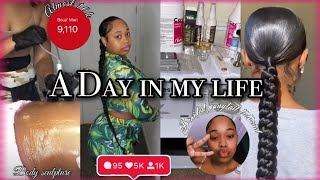 DAY IN MY LIFE AS A INFLUENCER: BODY SCULPTING + BRAIDED PONYTAIL TUTORIAL + MORE !