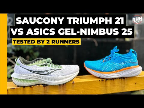 Asics Gel-Nimbus 25 vs Saucony Triumph 21: Top cushioned shoes compared
