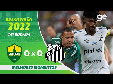 Gols e lances de Cuiabá x Santos