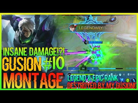 Gusion Montage #10 || 90 subscriber special || Legend & epic rank destroyed by my gusion!?