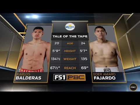 Karlos Balderas vs Fajardo (FULL FIGHT), July 30 2017 PBC on FS1 (2-0 2KO's) Bakersfield Ca