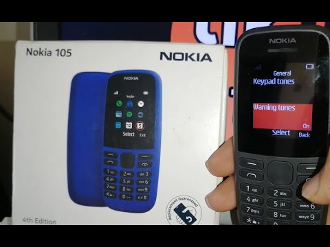 how to turn on warning tones in nokia 105 ta 1304 ss mobile