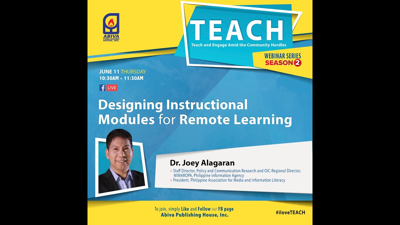 Designing Instructional Modules for Remote Learning