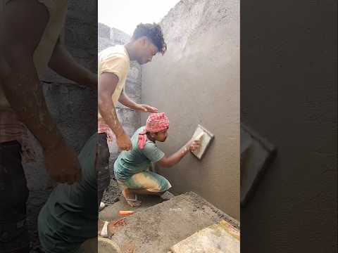 He did not get the plastering done by the mason.