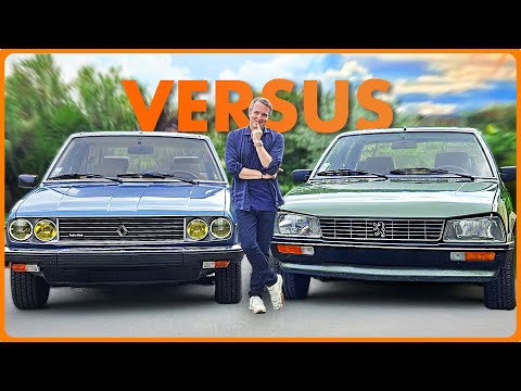 FRENCH CARS FROM THE 80S ARE INCREDIBLE (Renault 30 Tx vs Peugeot 505 Gti)