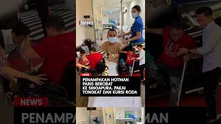 Penampakan Hotman Paris Berobat ke Singapura, Pakai Tongkat dan Kursi Roda #shor