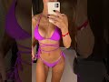Triangle Bikini Two Piece Swimsuit W Chains Linked Straps
