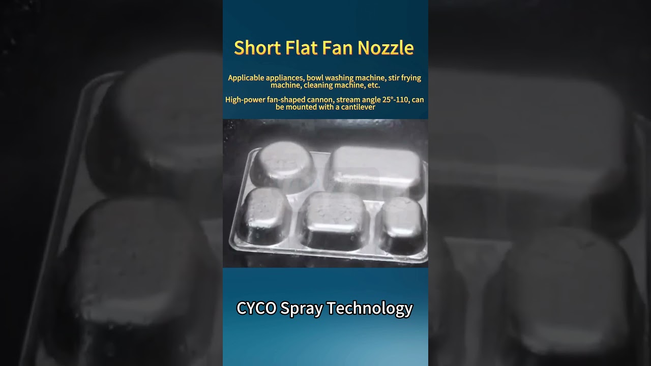 Short Flat Fan Nozzle