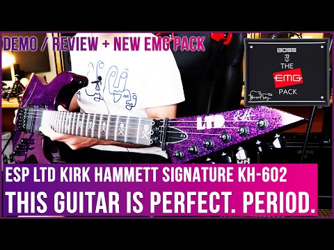 ESP LTD KIRK HAMMETT SIGNATURE KH-602 | Demo / Review PLUS New Boss Katana EMG Pack!!!