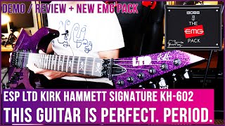 Video thumbnail for ESP LTD KIRK HAMMETT SIGNATURE KH-602 | Demo / Review PLUS New Boss Katana EMG Pack!!! by Juca Nery