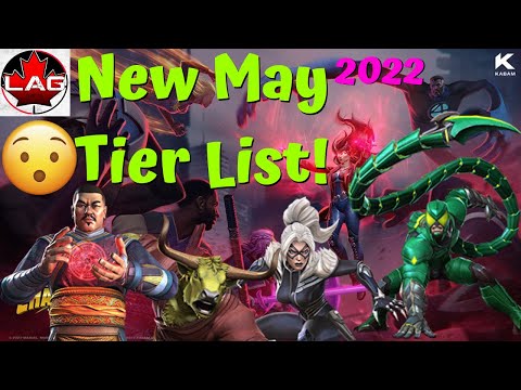 May 2022 Mega Tier List Update! Best Champions in MCOC Ranked Offensively! Scorpion/Black Cat/Wong?!