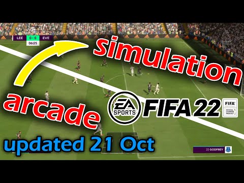 FIFA 22 realistic gameplay by slider adjustments [PS5] (Updated: 21 Oct)