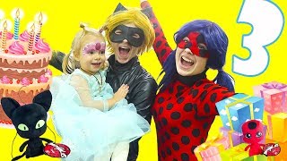 🐞My Birthday With Miraculous Ladybug and Cat Noir Theme Song Music Video🐞