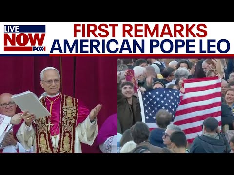 Video | FIRST REMARKS: American Pope Leo XIV speaks at Vatican