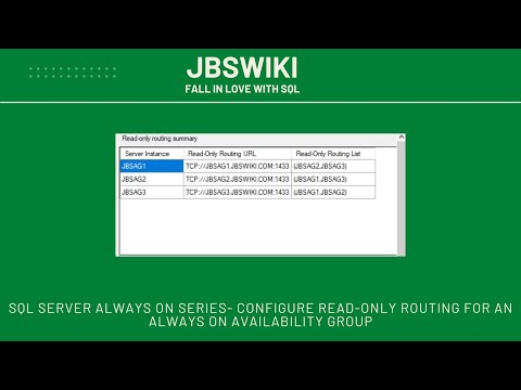 SQL Server Always On Series - Configure read-only routing for an Always On availability group