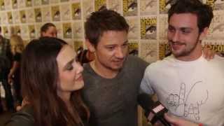 After the Panel: Elizabeth Olsen & Aaron Taylor-Johnson On Being Avengers Newbies at Comic-Con 2014