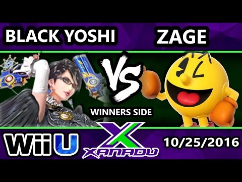 S@X 173 - Black Yoshi (Bayonetta) Vs. Zage (Pac-Man) - SSBM Tournament - Smash for Wii U - Smash 4