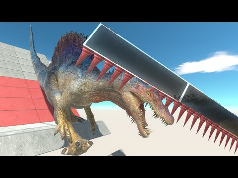 Road full of moving daggers - Animal Revolt Battle Simulator