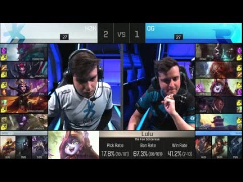 Origen vs H2K Game 4 Semifinals EU LCS Spring Split S6 2016| OG vs H2K G4 Semifinals Europe LCS
