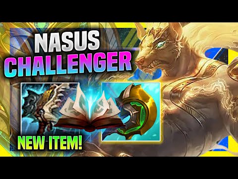 THIS KOREAN CHALLENGER TRIES NASUS WITH NEW ITEM HULLBREAKER! | Challenger Plays Nasus Top vs Akali!
