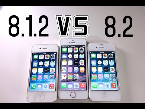 iOS 8.1.2 VS iOS 8.2 & iOS 7.1.2 VS 8.2 - Is It Faster? + What's New Review