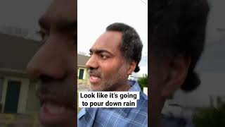 Look like it’s gonna ￼ poor  down rain the motels been a long town