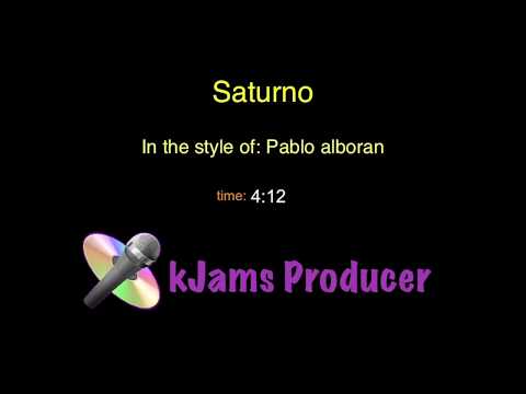 Saturno - Pablo Alborán  KARAOKE  Excelente calidad