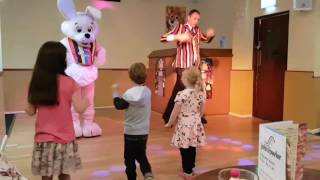 Cute dancing with trixie the bunny at john fowler kiligarth manor holiday park