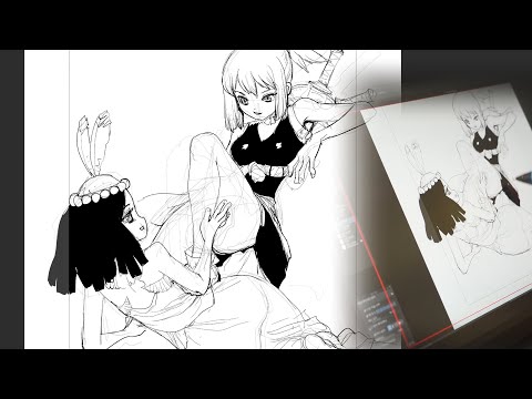 [REAL TIME DRAWING] Kohaku and Amaryllis with commentary.