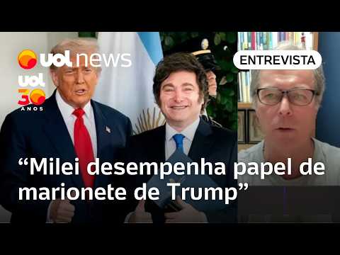 Trump, por meio de Milei, estica corda pra tensionar e passar recado aos brasileiros, diz professor