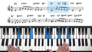 "The Christmas Song" Jazz Piano Tutorial -  Chestnuts Roasting On An Open Fire