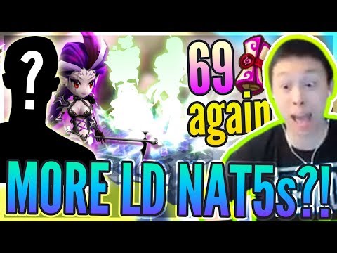 Mystery Account BACK For ANOTHER LD NAT 5?! - SURPRISE Guests?! 69 LD Scroll Luck!? - Summoners War