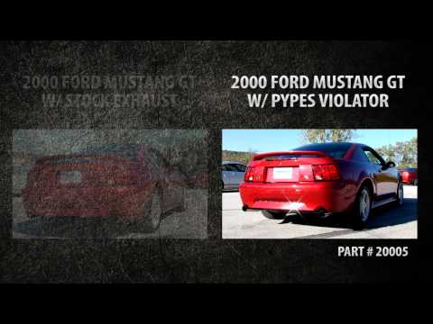 Pypes Violator vs. Stock Exhaust - 1999-2004 Ford Mustang GT