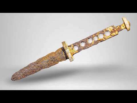 I Restore The MOST Rusted Knife Into An Amazing Dagger!