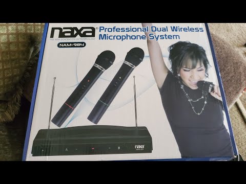 Unboxing Naxa Professional Dual Wireless Microphone System