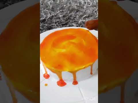 Simple design for Orange cake #husn