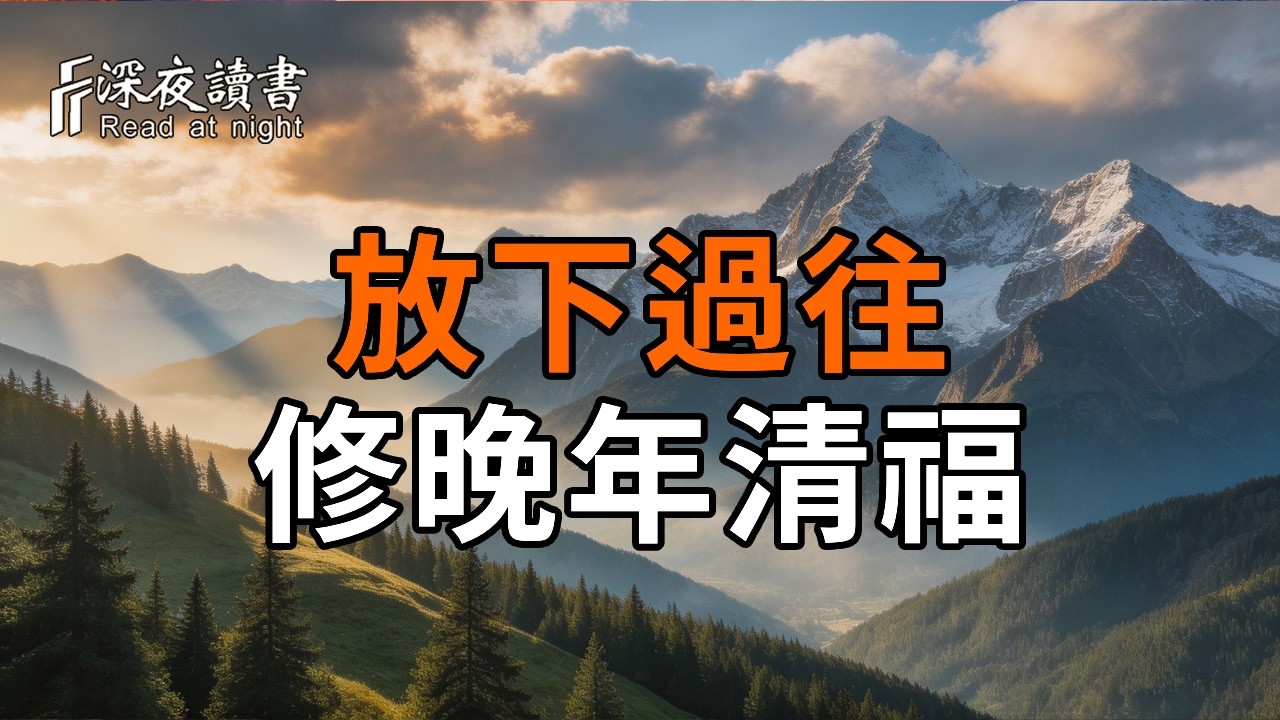 晚年最通透的活法：越是命好的人，越懂得“安靜”與“冷淡”。放下過往，修一份高品質的晚年清福。