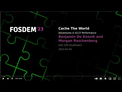 Cache The World - Adventures in A11Y Performance