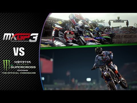 MONSTER ENERGY SUPERCROSS the video Game VS MXGP 3(Graphics And Gameplay Evolution)