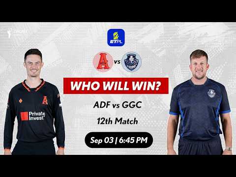 GGC vs ADF 12th Match Prediction - Toss, Pitch Report & Playing 11