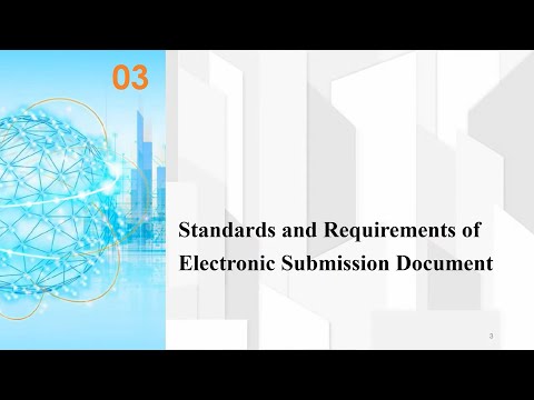 Standards and Requirements of Electronic Submission Document