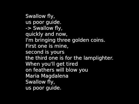 Jaromir Nohavica - Vlaštovko leť [english lyrics]