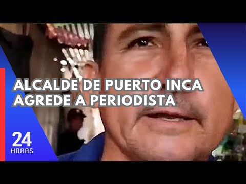 Alcalde de una ciudad de Huánuco agrede a periodista que consultó por puente defectuoso