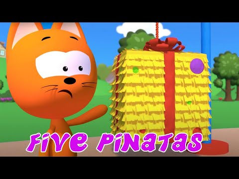 MEOW MEOW KITTY GAMES 🥳 FIVE PINATAS  💝 Games cartoons