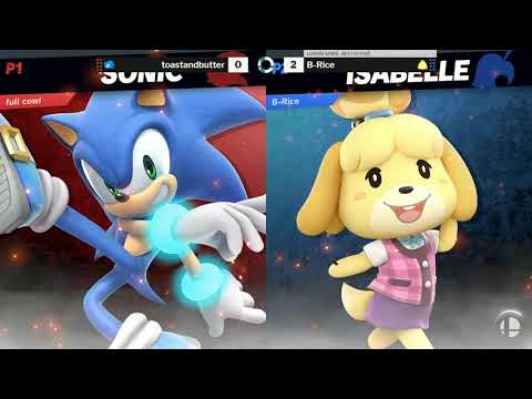 SOS 141 SSBU Losers Semis B-Rice (Isabelle) vs. toastandbutter (Sonic)
