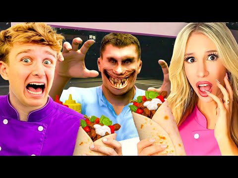 Working An ENDLESS NIGHT SHIFT at A SCARY SHAWARMA KIOSK... w/ @Carter Kench