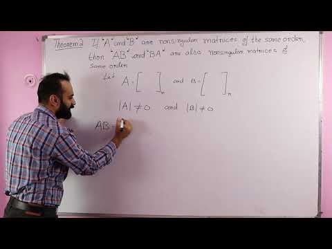 If A and B are nonsingular matrices of same order, then AB and BA are also nonsingular matrices of..